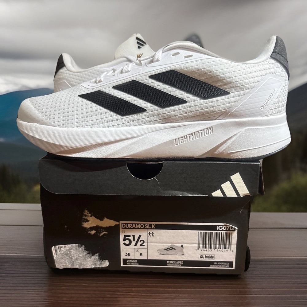 Adidas Duramo ‎ SL K  In 5.5 Youth White/Black
